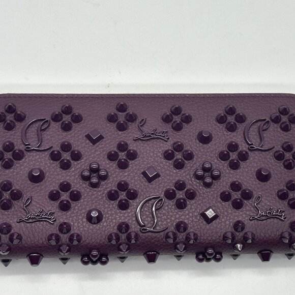 Christian Louboutin W PANETTONE Empire Spike LOUBINTHESKY Zip Around Wallet - Picture 5 of 16
